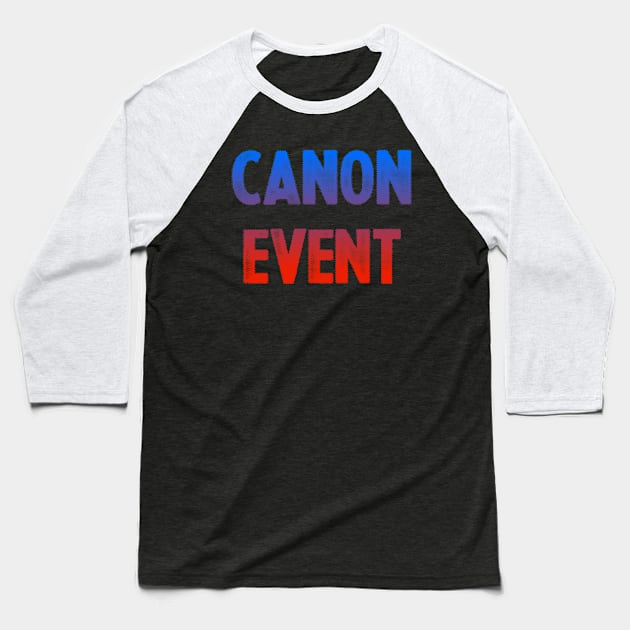 CANON EVENT : ACROSS THE MULTIVERSE DESIGN Baseball T-Shirt by Movielovermax